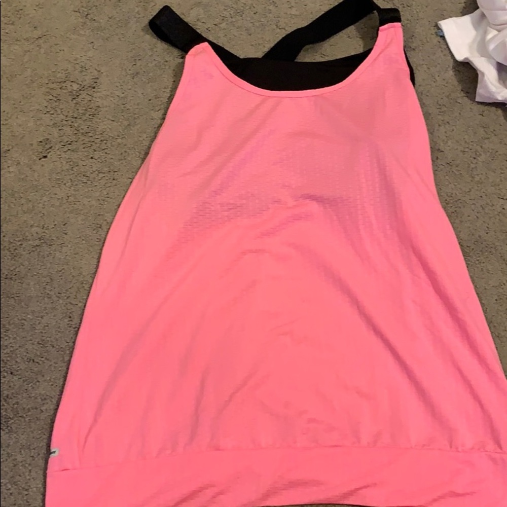 Tank top with attached bra